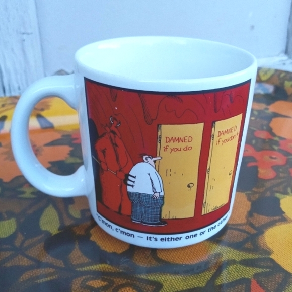 VINTAGE COFFEE MUG 1985 FAR SIDE COMIC